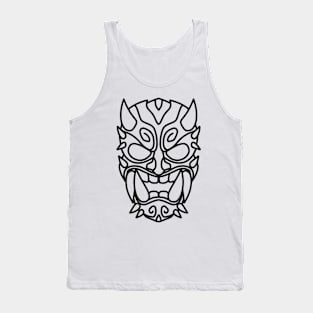 Black Demon Mask Tank Top